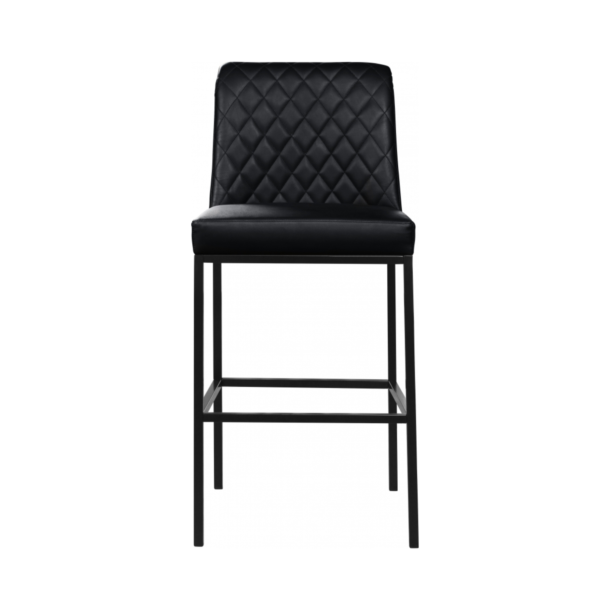Bryce Quilted Upholstered Bar Stool in Vegan Leather - Set of 2 - [Additional Colors Available]