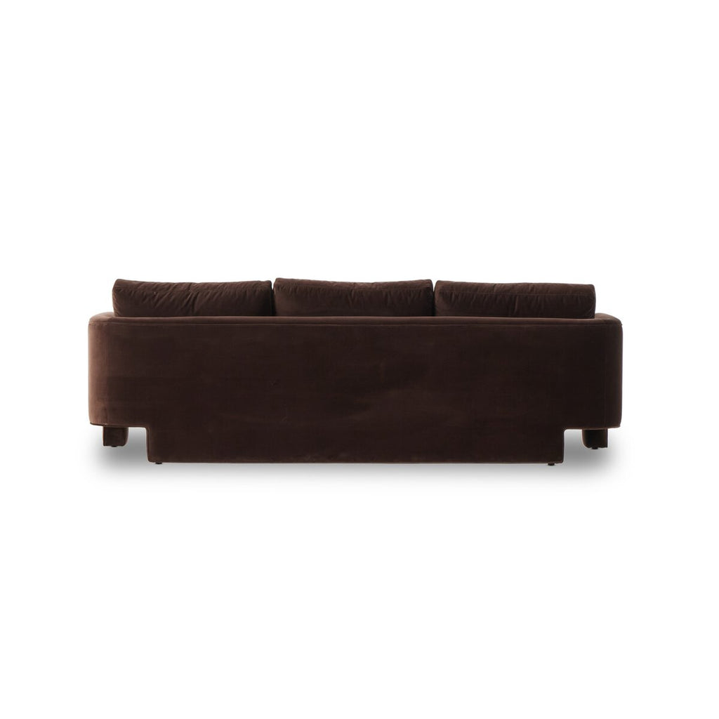 The "Katya" 97" Sofa in Surrey Cacao [Available] and Surrey Ochre [Pre-Order - Available in Sept]