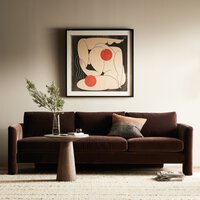 The "Katya" 97" Sofa in Surrey Cacao [Available] and Surrey Ochre [Pre-Order - Available in Sept]