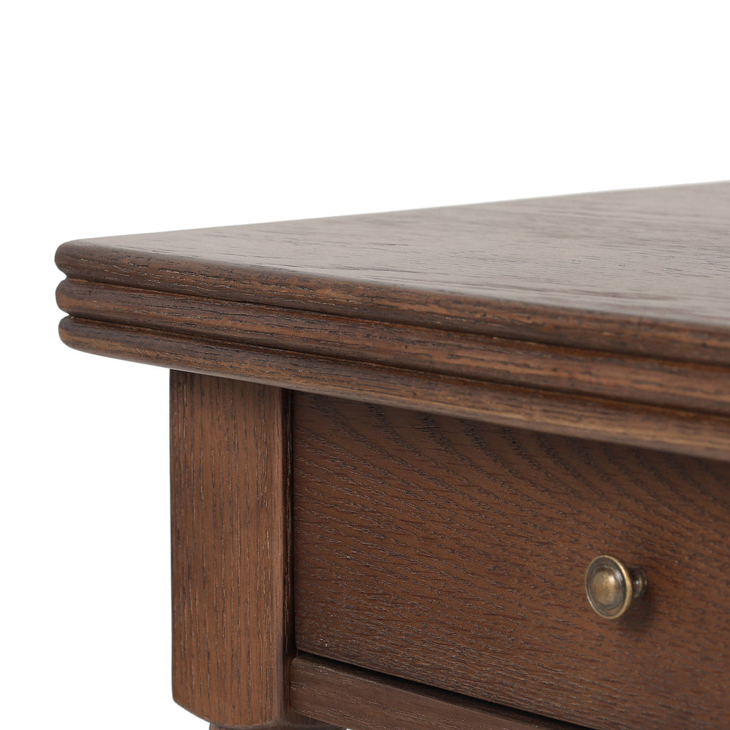 The "Bowfront"Desk in Drifted Oak Veneer