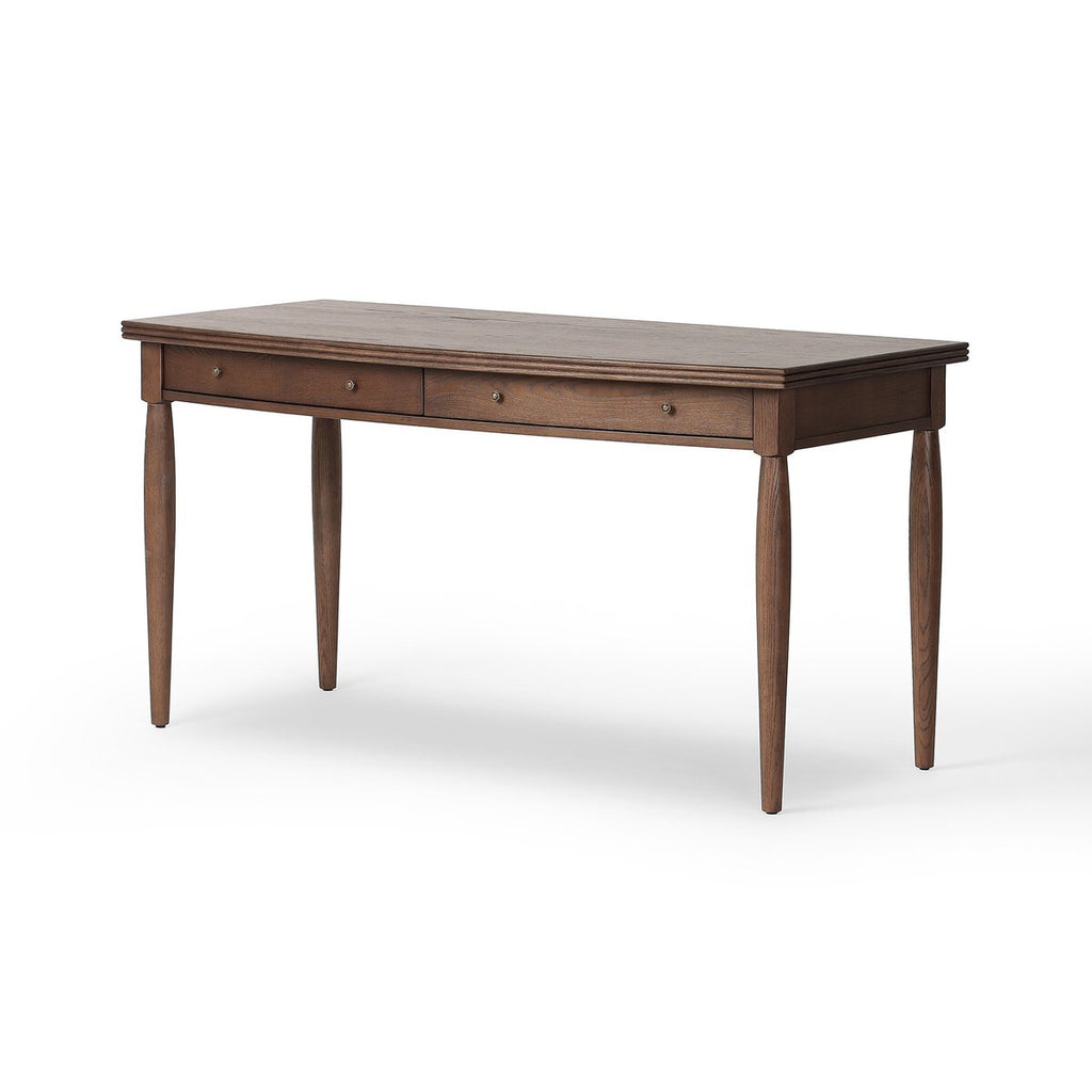 The "Bowfront"Desk in Drifted Oak Veneer