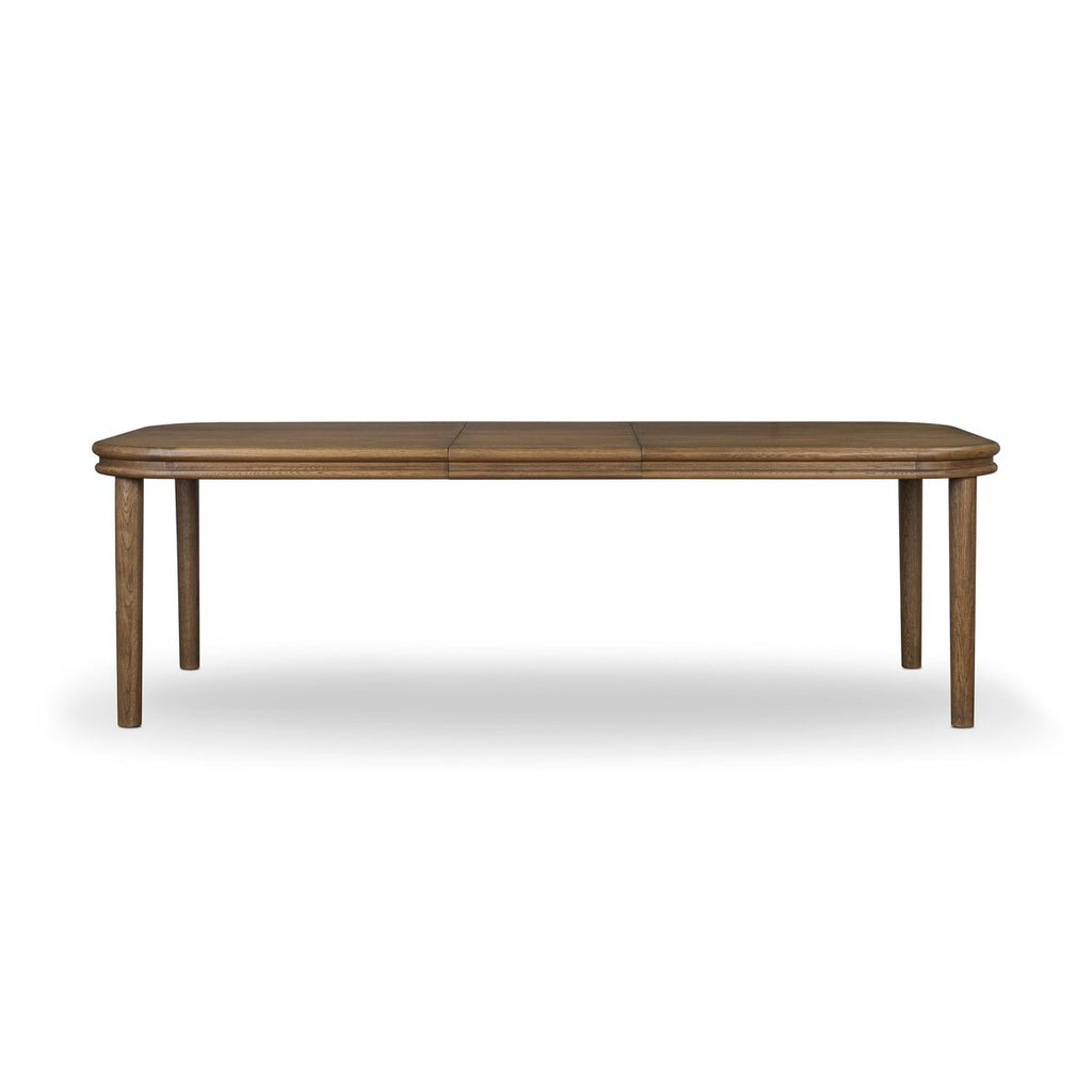 The "Florent" Extension Dining Table in Amber Oak Thin Veneer