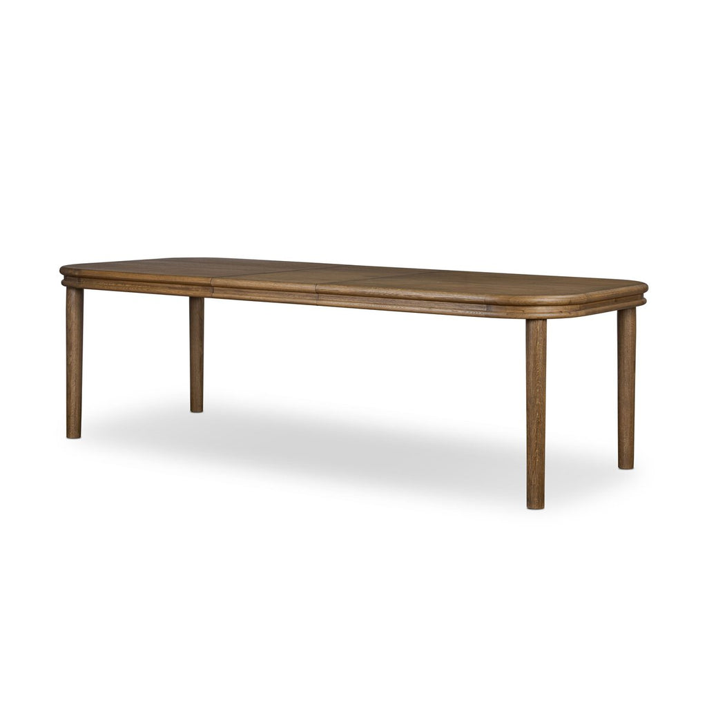 The "Florent" Extension Dining Table in Amber Oak Thin Veneer