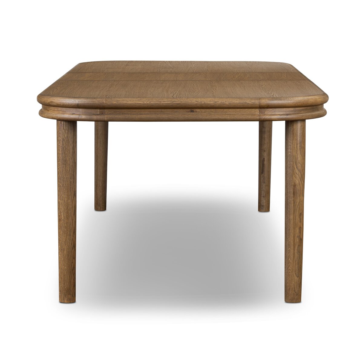 The "Florent" Extension Dining Table in Amber Oak Thin Veneer
