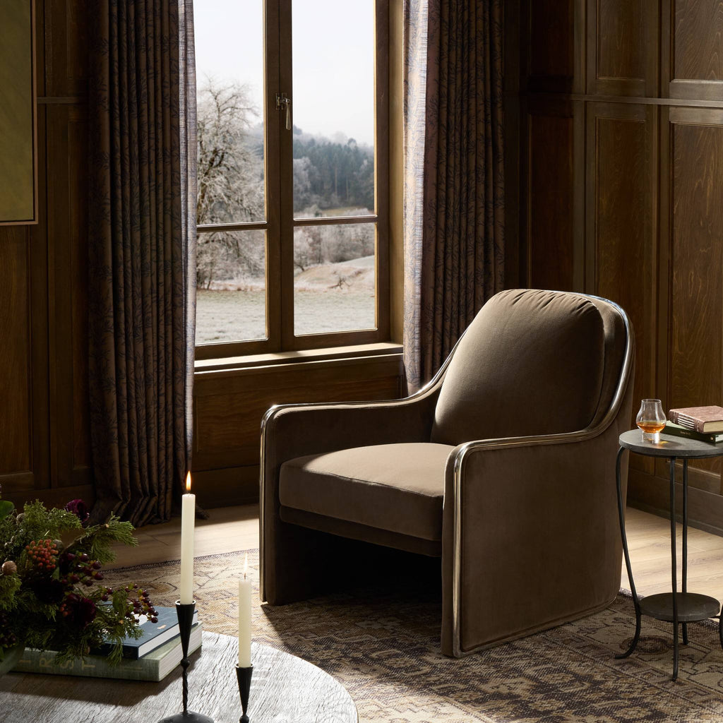 The "Viora" Chair in Surrey Mink [Pre-Order - Available in Nov]