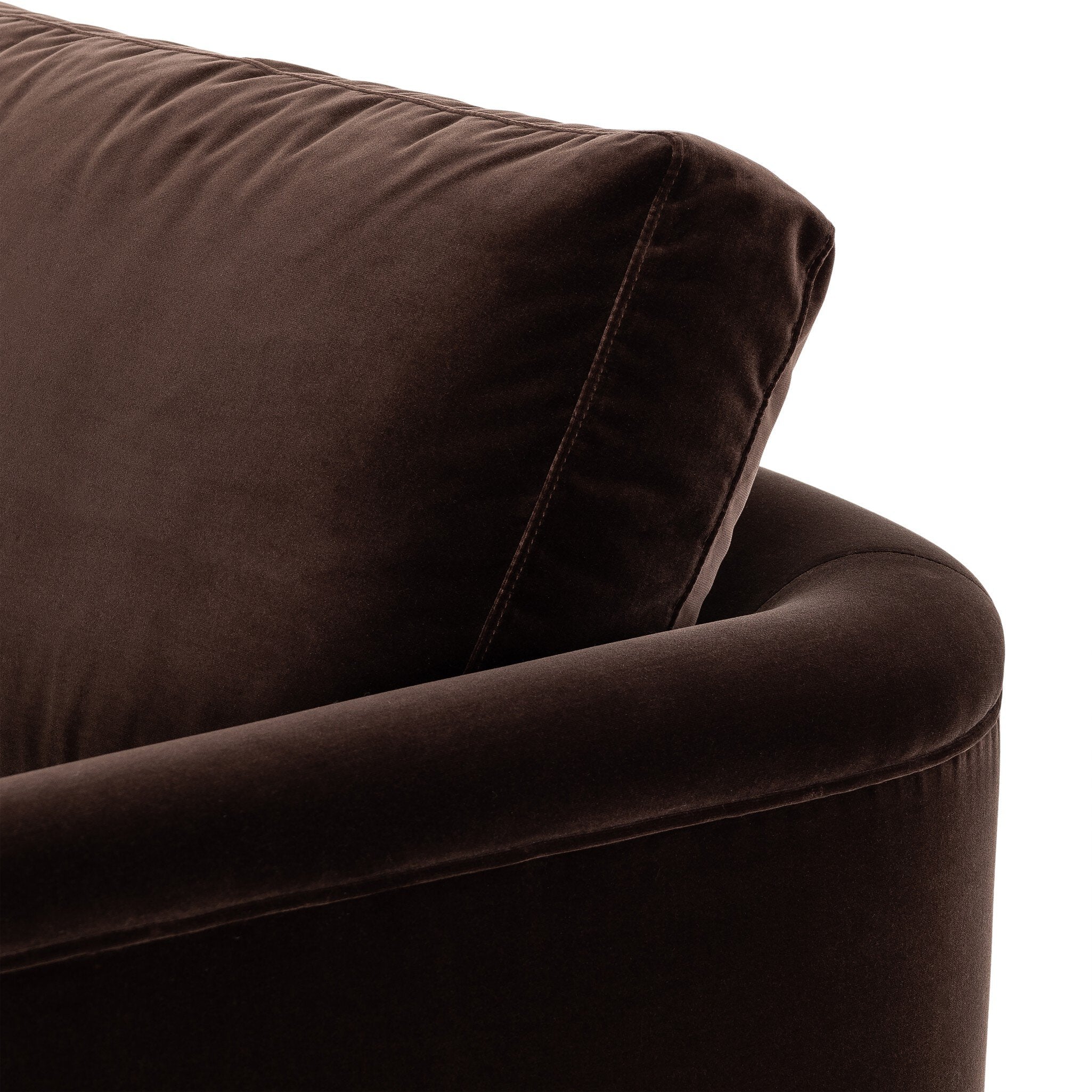 The "Katya" 80" Sofa in Surrey Cacao and Surrey Ochre [Pre-Order - Available in Early Nov]