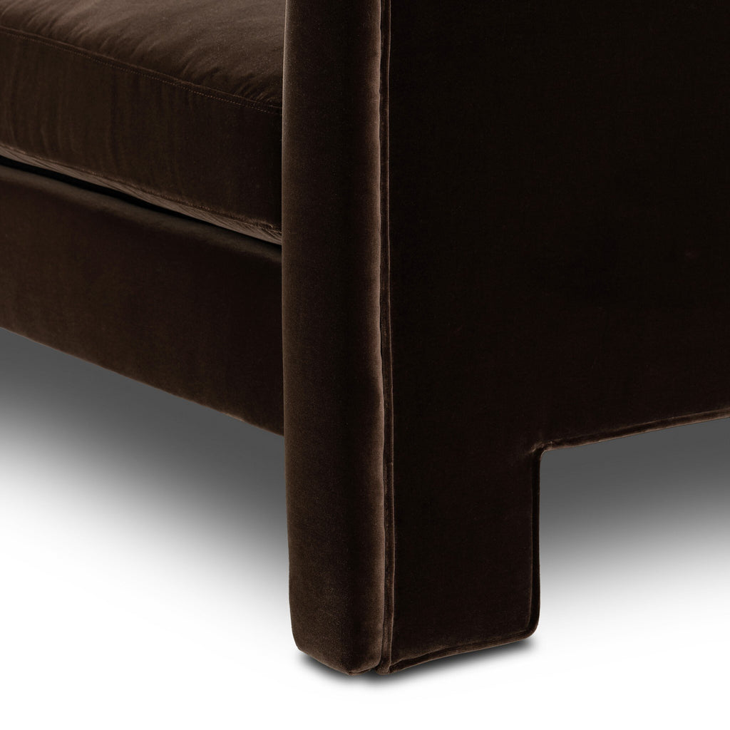 The "Katya" 80" Sofa in Surrey Cacao and Surrey Ochre [Pre-Order - Available in Early Nov]