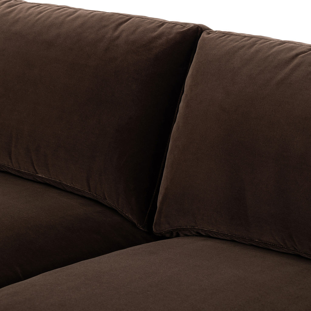 The "Katya" 80" Sofa in Surrey Cacao and Surrey Ochre [Pre-Order - Available in Early Nov]