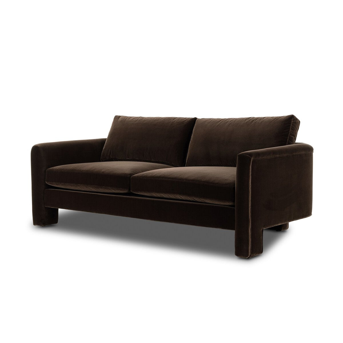 The "Katya" 80" Sofa in Surrey Cacao and Surrey Ochre [Pre-Order - Available in Early Nov]