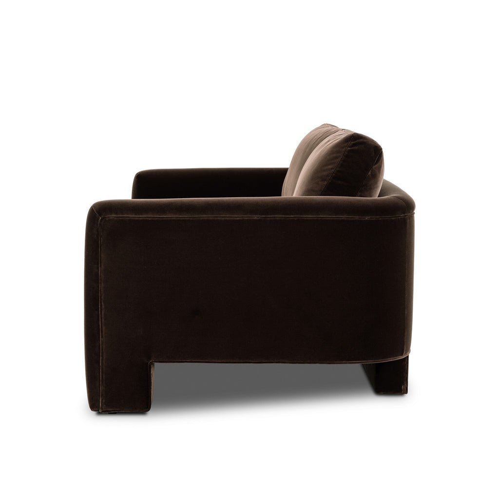 The "Katya" 80" Sofa in Surrey Cacao and Surrey Ochre [Pre-Order - Available in Early Nov]