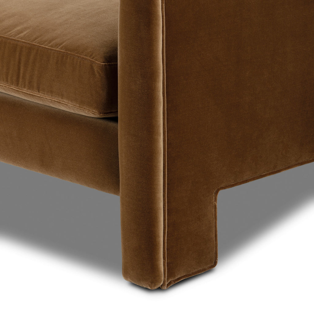 The "Katya" 80" Sofa in Surrey Cacao and Surrey Ochre [Pre-Order - Available in Early Nov]