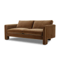 The "Katya" 80" Sofa in Surrey Cacao and Surrey Ochre [Pre-Order - Available in Early Nov]