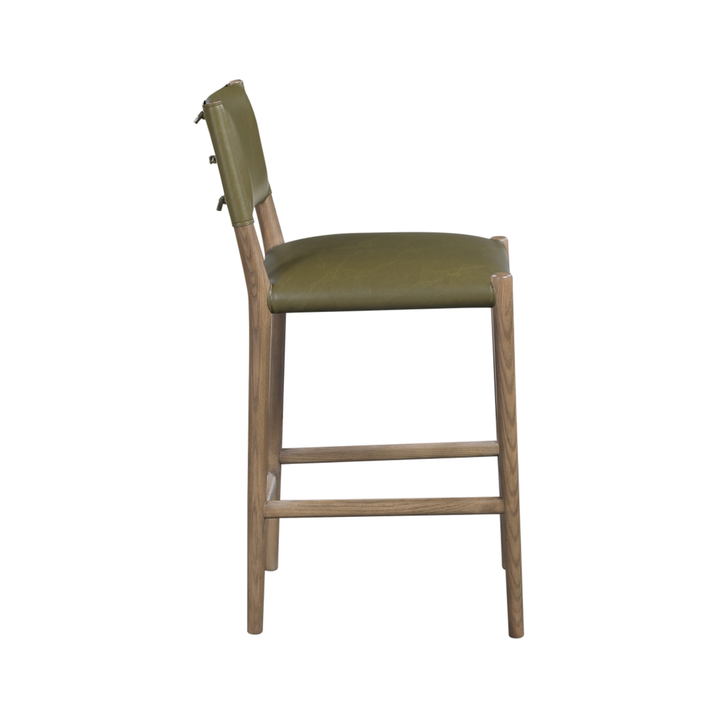 Andie Upholstered Counter Stool in Vegan Leather - [Additional Colors Available]