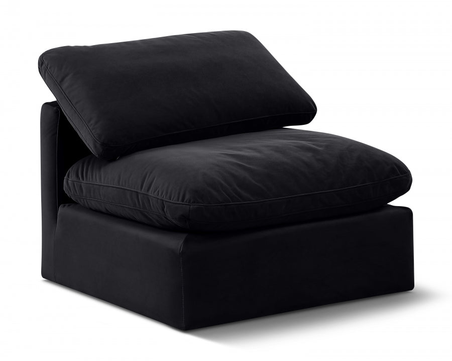 Build Your Sectional: Indulge Armless Velvet Sectional Chair