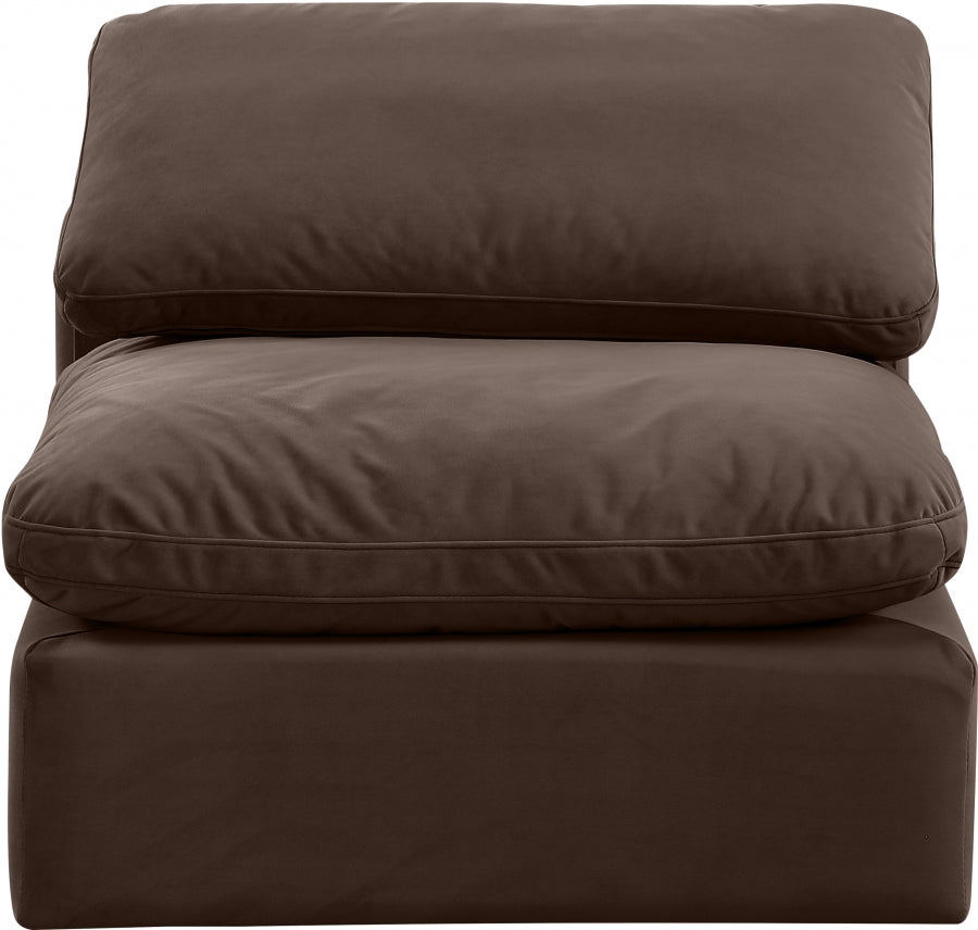 Build Your Sectional: Indulge Armless Velvet Sectional Chair