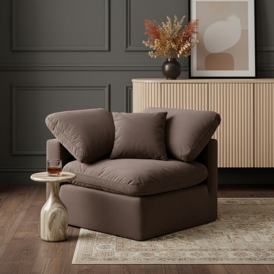 Build Your Own Sectional: Indulge Velvet Modular Corner Chair