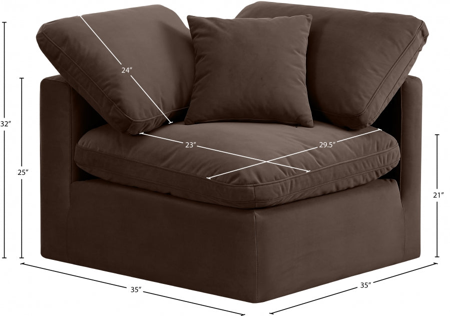 Build Your Own Sectional: Indulge Velvet Modular Corner Chair