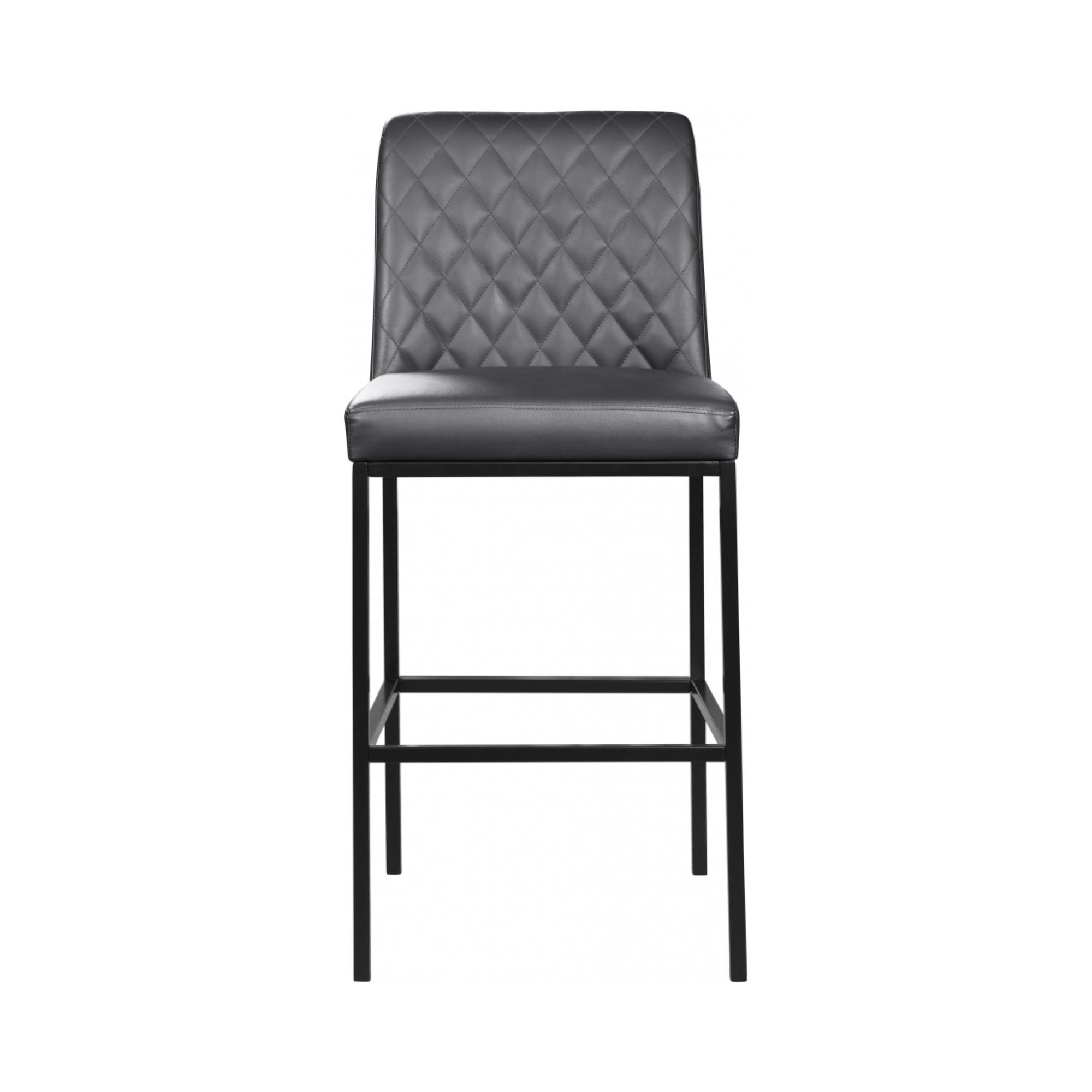 Bryce Quilted Upholstered Bar Stool in Vegan Leather - Set of 2 - [Additional Colors Available]