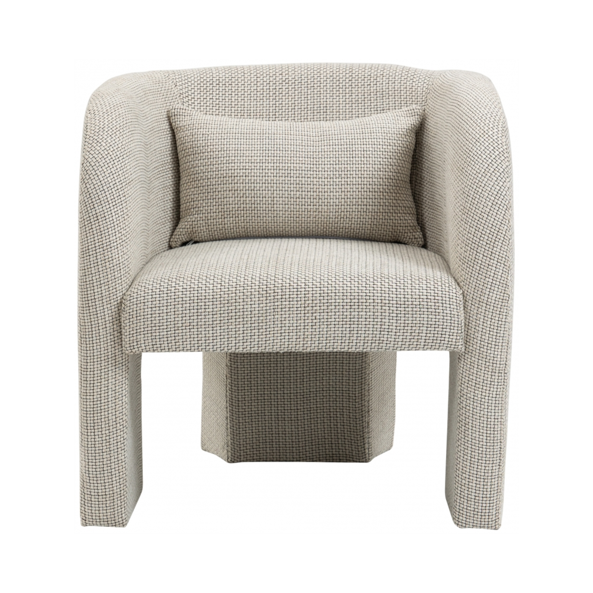 Sawyer Tweed Fabric Upholstered Accent Chair - [Additional Colors Available]