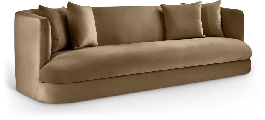 The "Almond" 93.5" Velvet Upholstered Sofa - Multiple Upholstery Colors Available