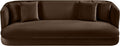 Alder 93.5" Velvet Upholstered Sofa – Brown