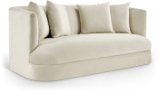 The "Almond" 66" Velvet Upholstered Loveseat