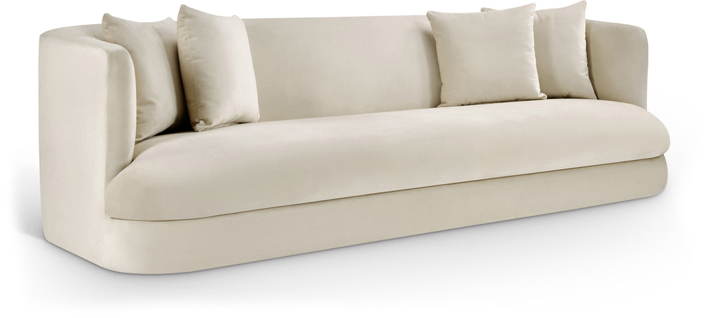 The "Almond" 93.5" Velvet Upholstered Sofa - Multiple Upholstery Colors Available