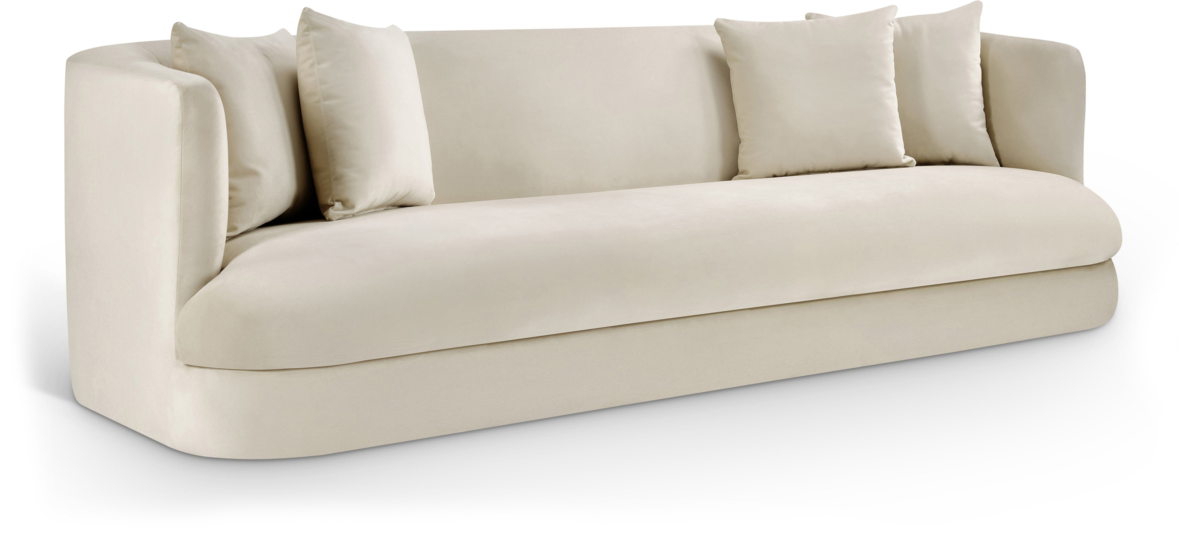 The "Almond" 93.5" Velvet Upholstered Sofa - Multiple Upholstery Colors Available