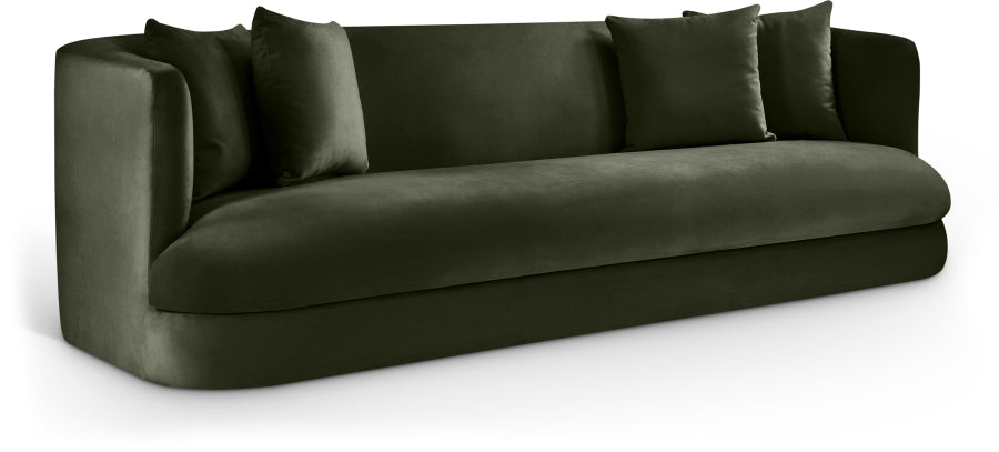 The "Almond" 93.5" Velvet Upholstered Sofa - Multiple Upholstery Colors Available