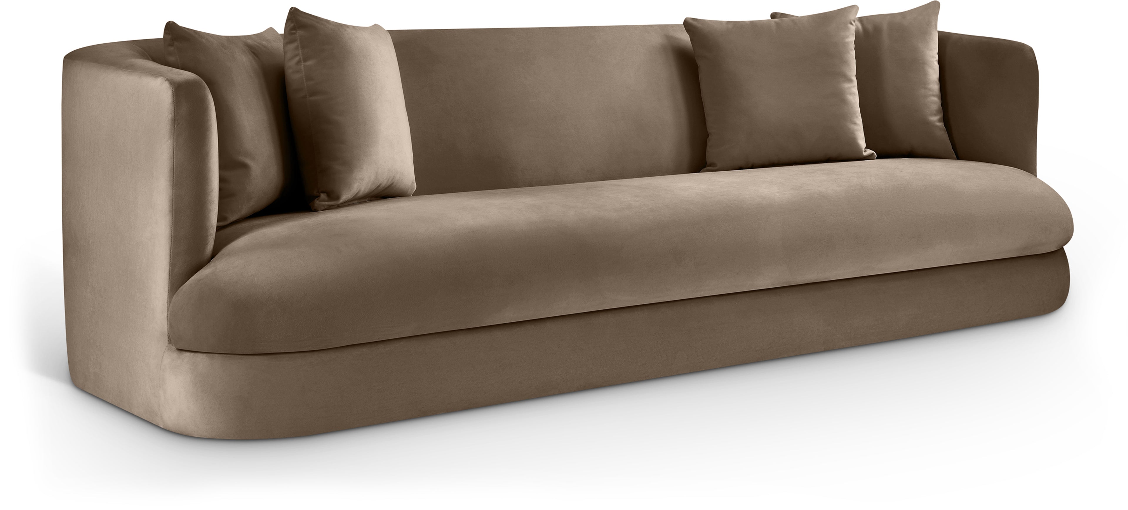 The "Almond" 93.5" Velvet Upholstered Sofa - Multiple Upholstery Colors Available