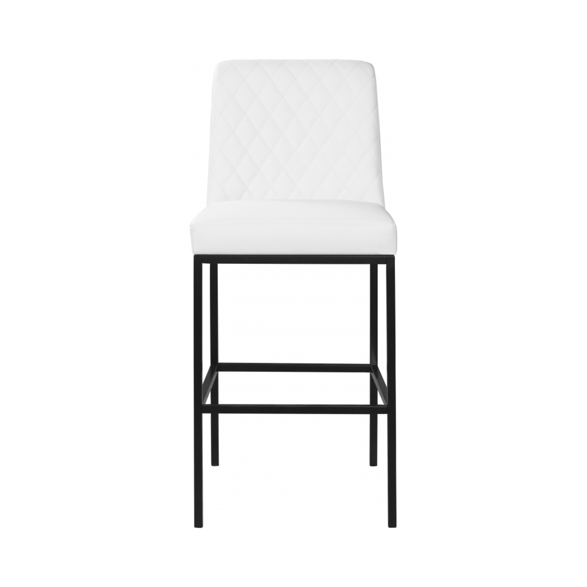 Bryce Quilted Upholstered Bar Stool in Vegan Leather - Set of 2 - [Additional Colors Available]