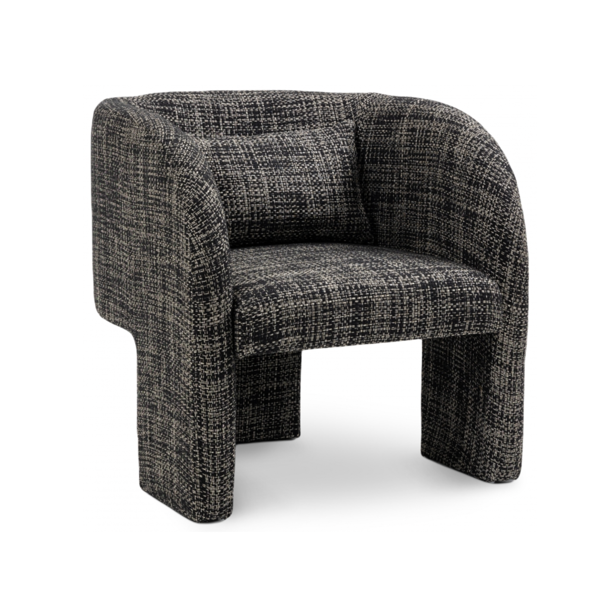 Sawyer Tweed Fabric Upholstered Accent Chair - [Additional Colors Available]