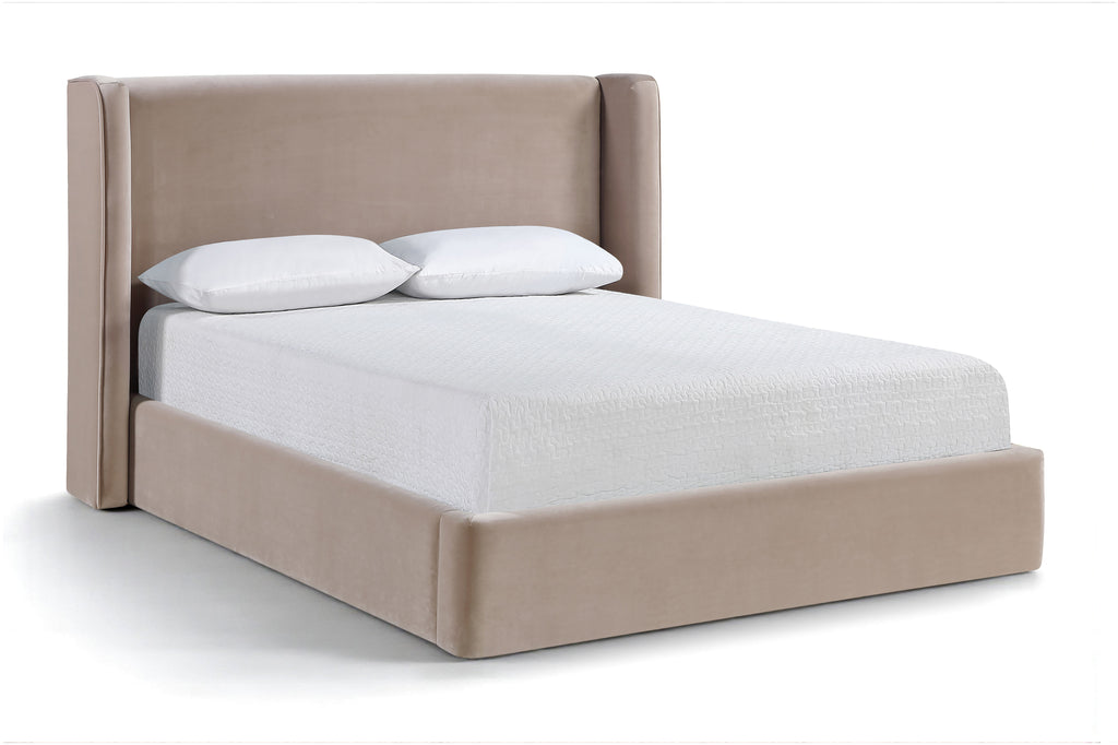 Kendall Velvet Upholstered Bed (King)