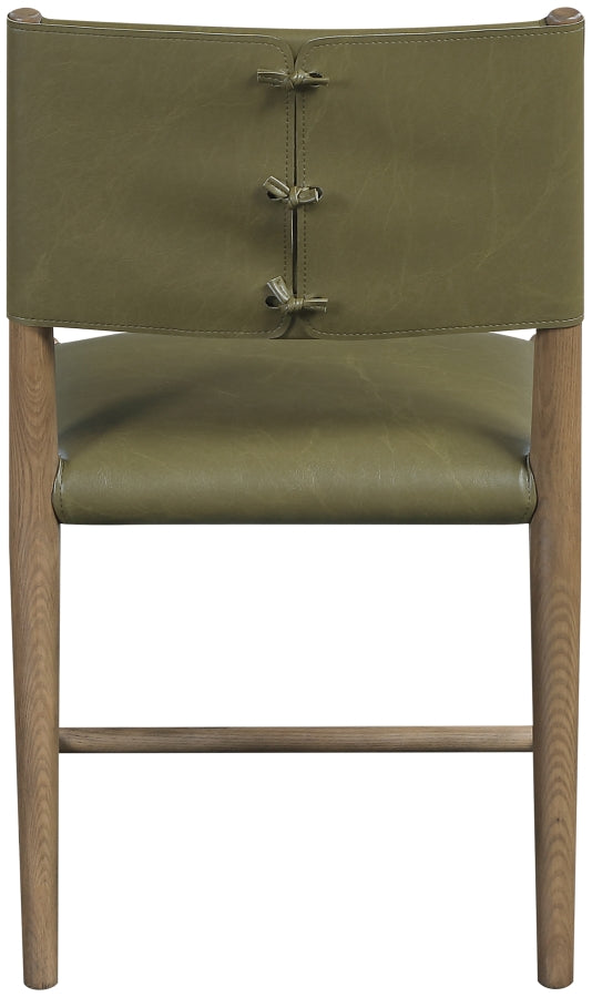 The "Anndi" Vegan Leather Upholstered Dining Chair - [Set of 2]