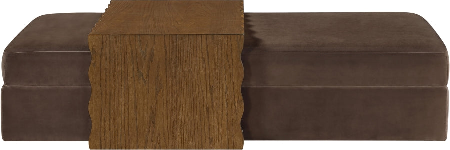 Woodra Velvet Upholstered Coffee Table / Ottoman - [Pre-Order - Coming in Sept]