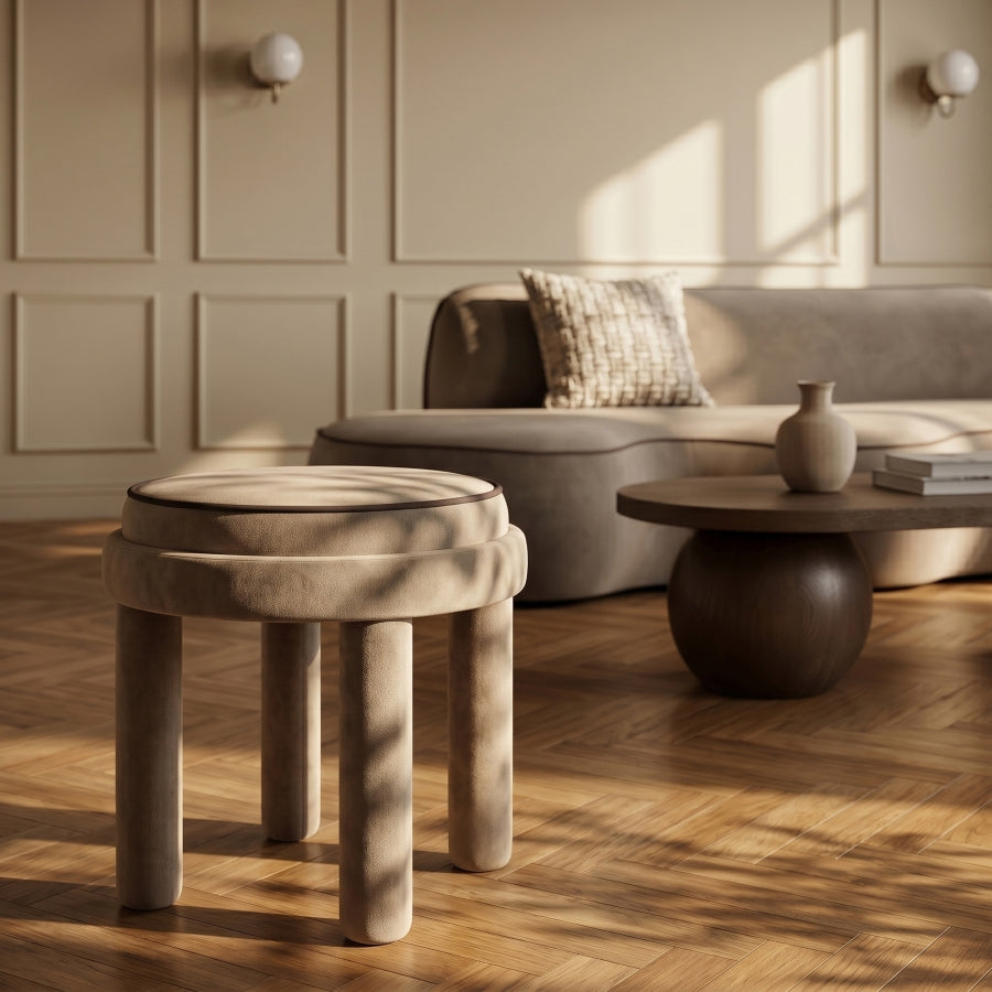 Velin Velvet Upholstered Ottoman [Pre-Order - Coming in Oct]