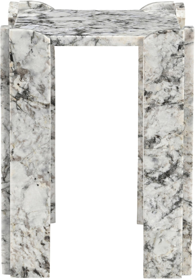 The "Ravello" Genuine Marble End Table [Pre-Order - Coming in Oct/Nov]