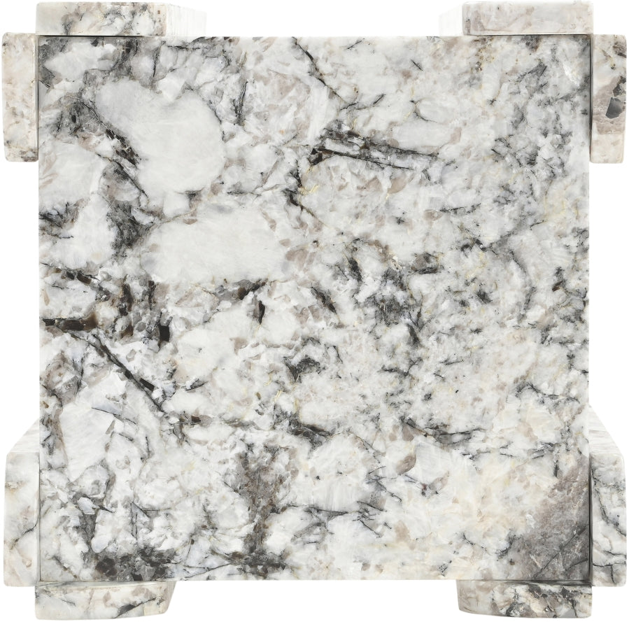 The "Ravello" Genuine Marble End Table [Pre-Order - Coming in Oct/Nov]