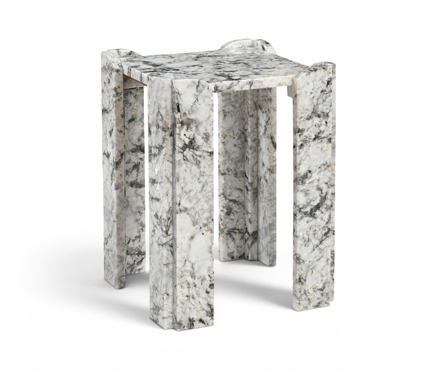 The "Ravello" Genuine Marble End Table [Pre-Order - Coming in Oct/Nov]