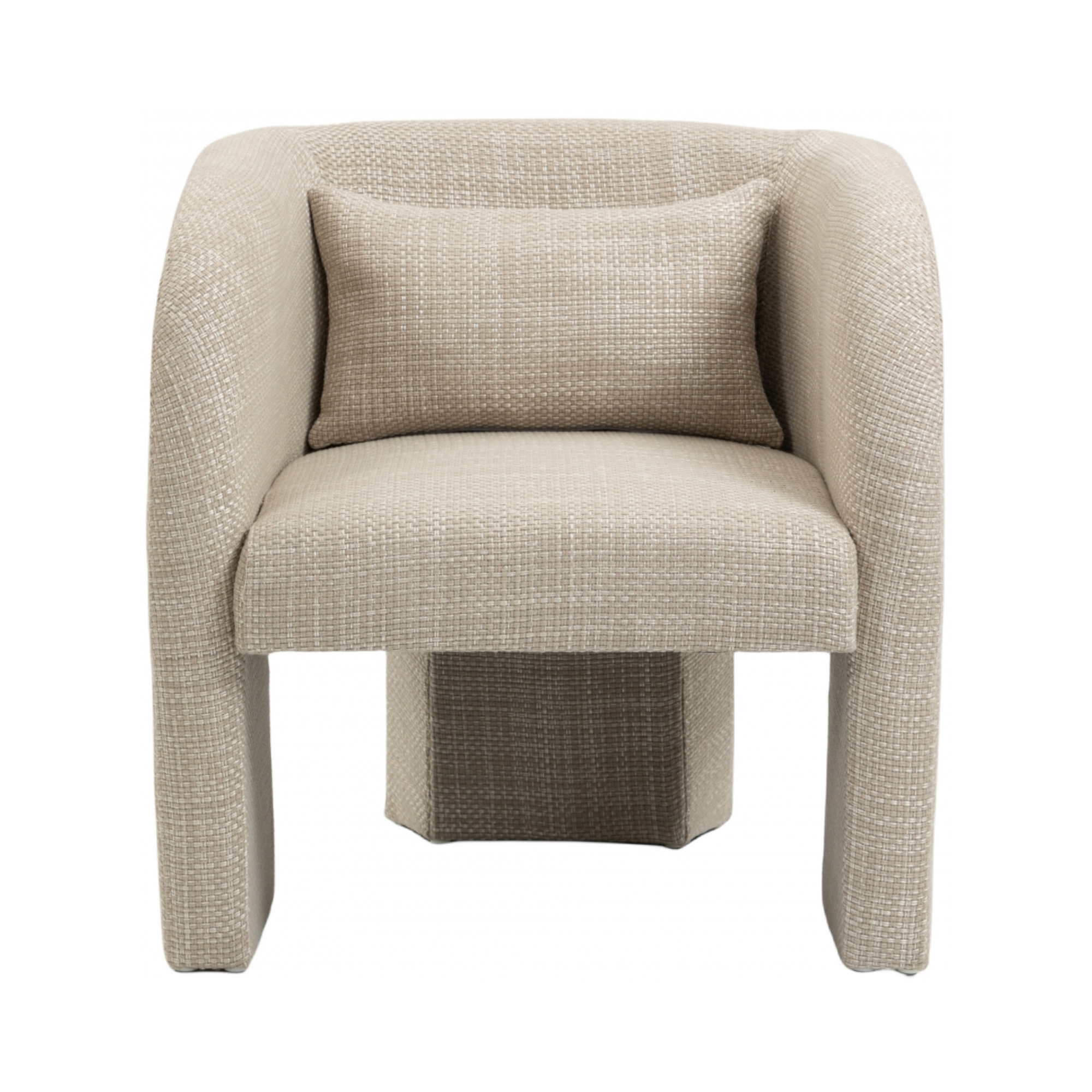 Sawyer Tweed Fabric Upholstered Accent Chair - [Additional Colors Available]