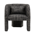 Sawyer Tweed Fabric Upholstered Accent Chair - [Additional Colors Available]