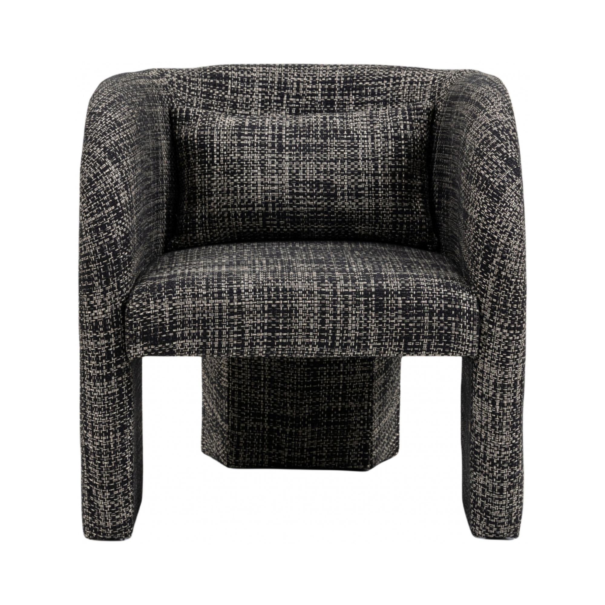 Sawyer Tweed Fabric Upholstered Accent Chair - [Additional Colors Available]
