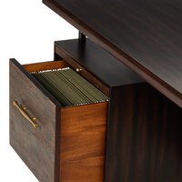 The "Lauren" Desk in Natural Peroba