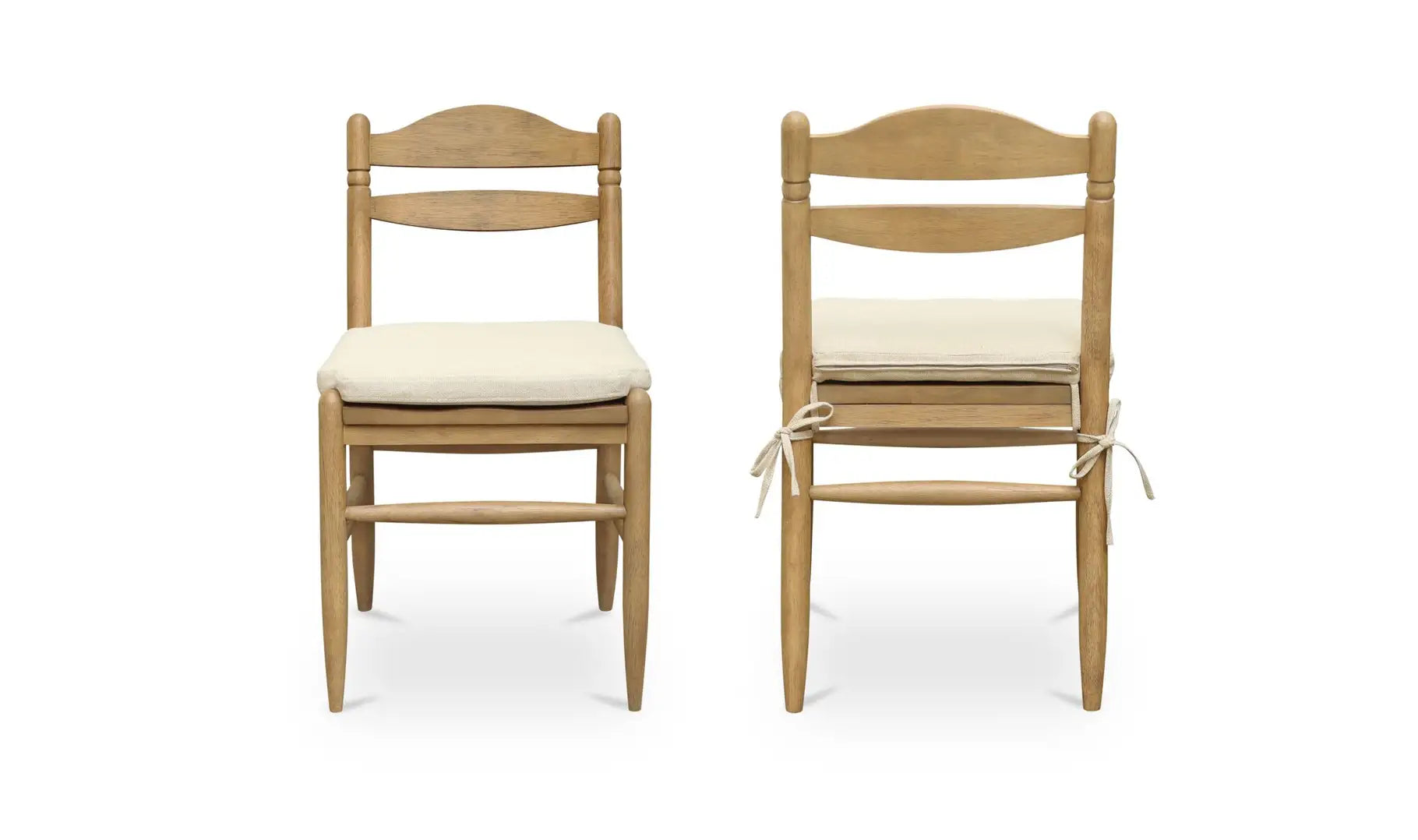 The "Tate" Dining Chair Beige - [Set Of Two]