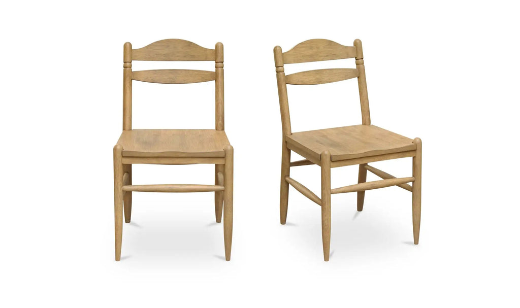 The "Tate" Dining Chair Beige - [Set Of Two]