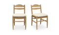 The "Tate" Dining Chair Beige - [Set Of Two]