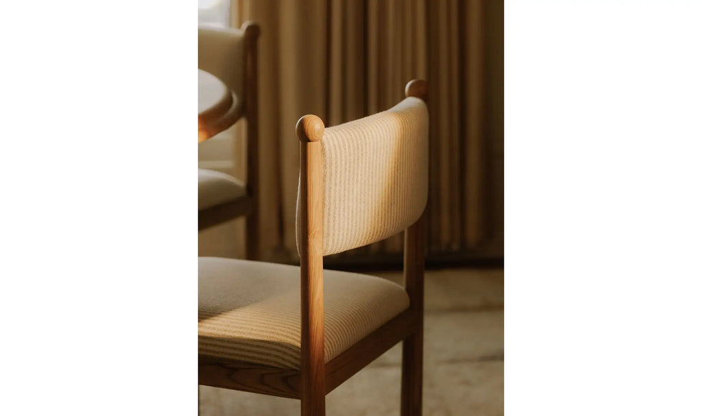 The "Villetta" Dining Chair Stripe [Set of 2]