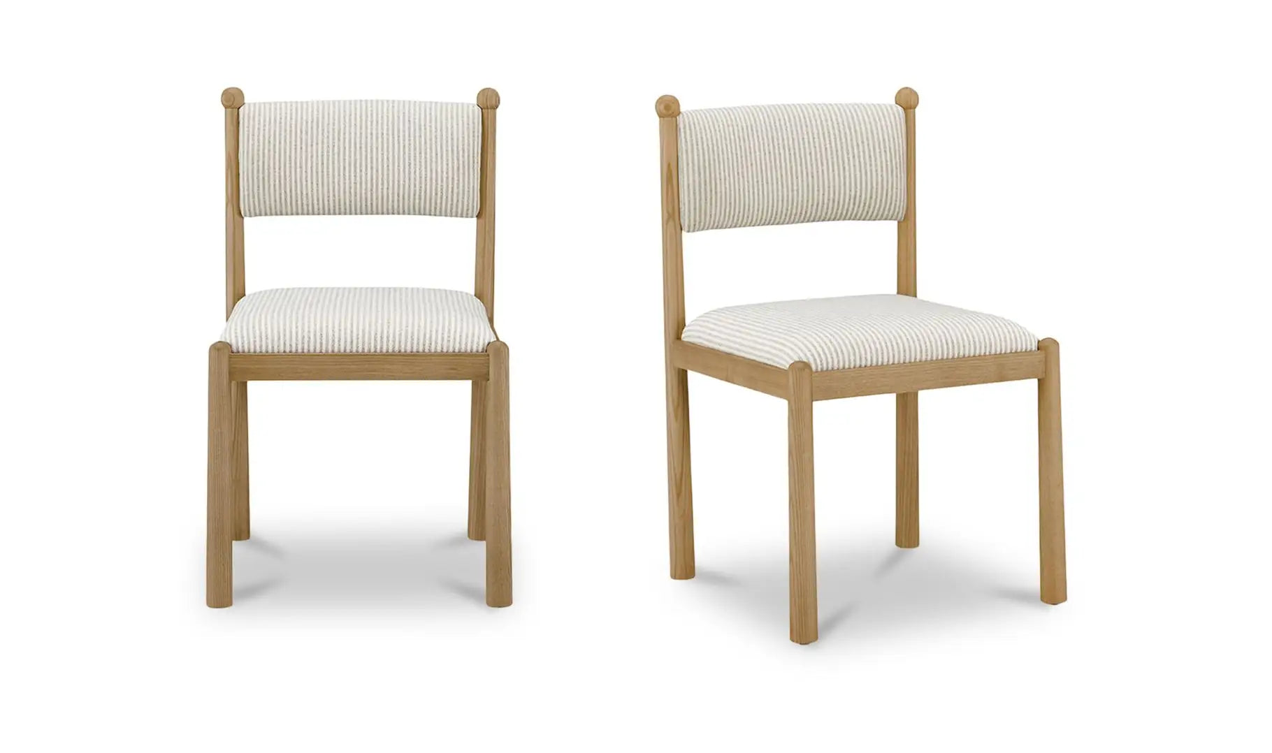 The "Villetta" Dining Chair Stripe [Set of 2]