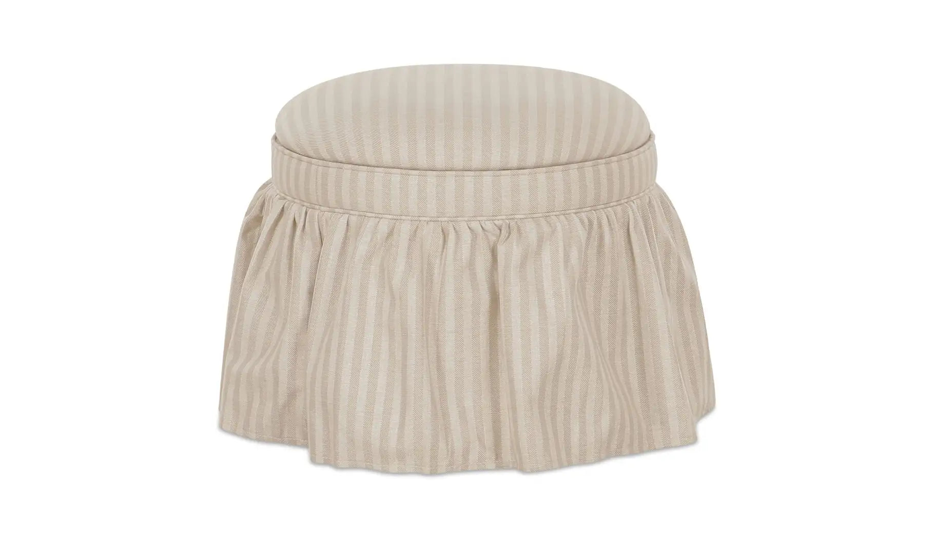 The "Epitome" Striped Storage Ottoman