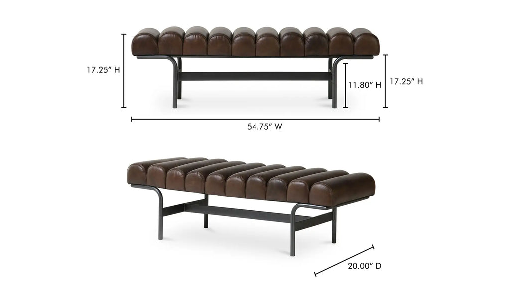 The "Arrison" Channeled Accent Bench